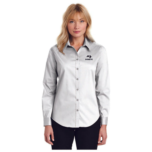 Port Authority® Ladies Stretch Poplin Shirt - L646